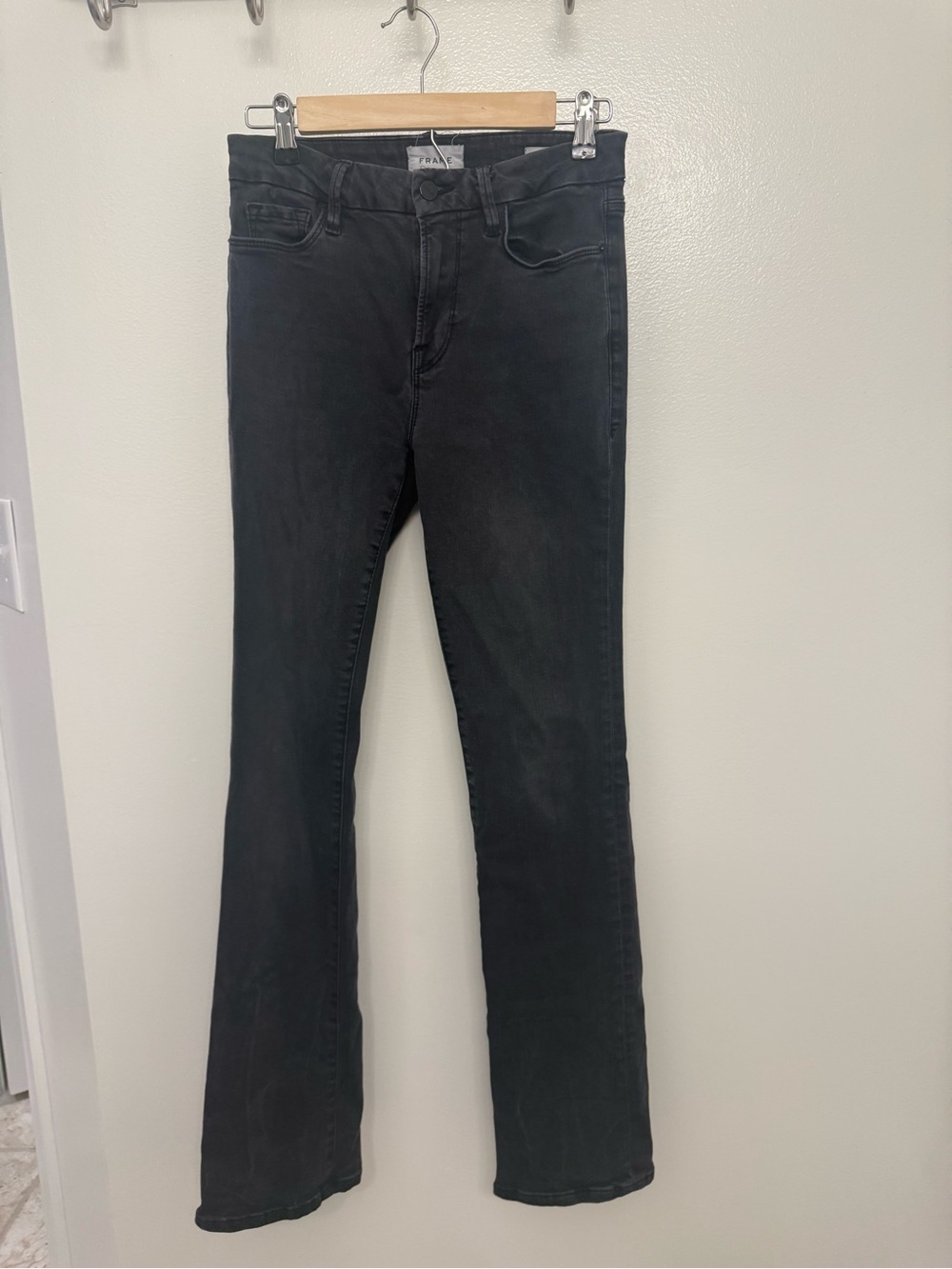 Frame Denim Women's Black Bootcut Jeans